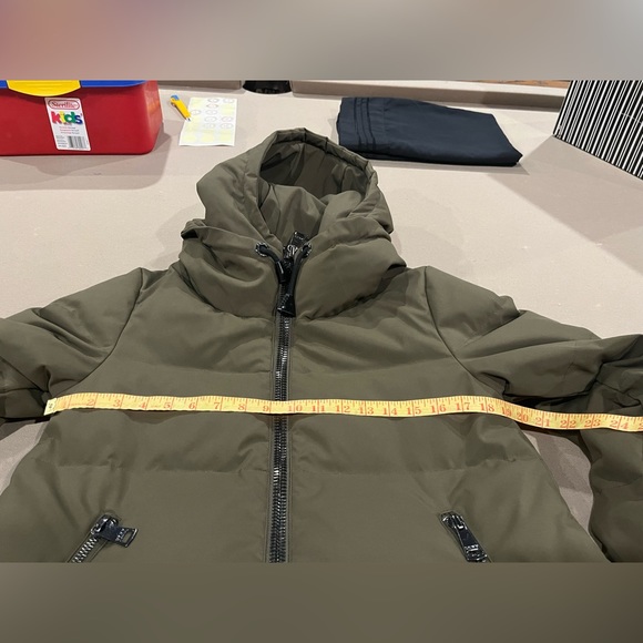 DKNY puffer parka olive army green S - Picture 3 of 14